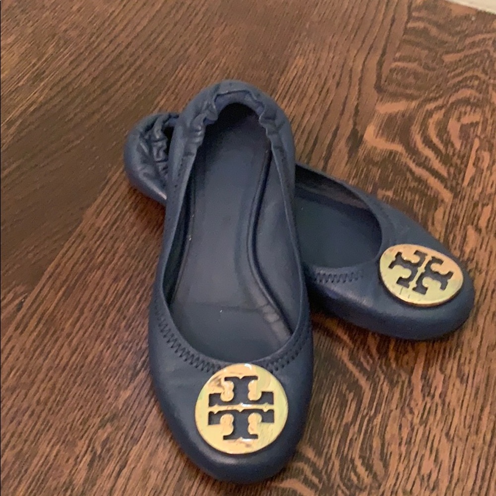 Tory Burch blue flats